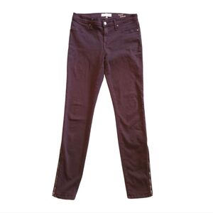 Henry & Belle Brown Skinny Jeans With Zipper Detail Size 30